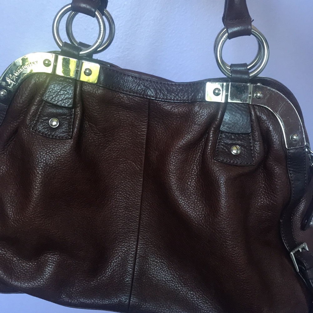 Gorgeous b markowsky brown leather bag